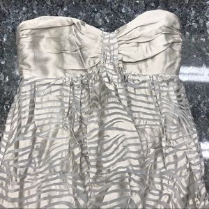 Strapless mini dress